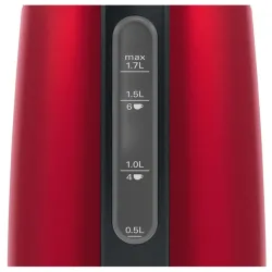 Bosch TWK3P424 DesignLine vízforraló metálpiros