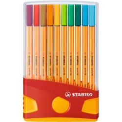 Stabilo Tűfilc készlet, 0,4 mm, 20 szín