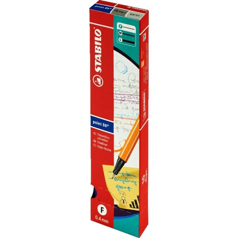 Stabilo point 88 10db/csomag kék tűfilc Stabilo point 88 10db/csomag kék tűfilc