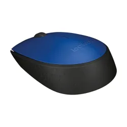 Logitech M171 vezeték nélküli egér kék-fekete (910-004640) USB