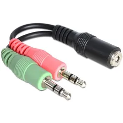 DELOCK 3,5mm headset PC adapter (1x anya - 2x apa)