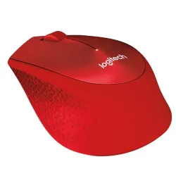 Logitech M330 SILENT PLUS vezeték nélküli optikai egér piros /910-004911/