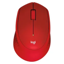 Logitech M330 SILENT PLUS vezeték nélküli optikai egér piros /910-004911/