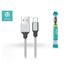 Devia USB- USB Type-C töltő- és adatkábel 1 m ezüst fekete (ST325434)