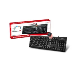 Billentyűzet Genius KB-100 HUN USB fekete Smart