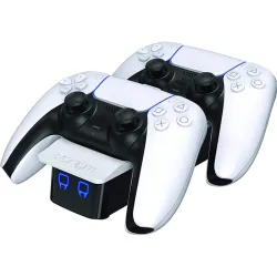 VENOM PS5 Kiegészítő Dupla Töltő állomás Fehér, VS5001