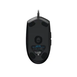 LOGITECH Egér - G203 Lightsync RGB Vezetékes Gaming, Fekete