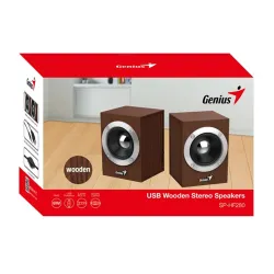 Genius Hangszóró 2.0 - SP-HF280 (USB, 3W, Wood)