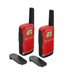 Motorola Talkabout T42 Dual Walkie-Talkie (2 Pcs) Red