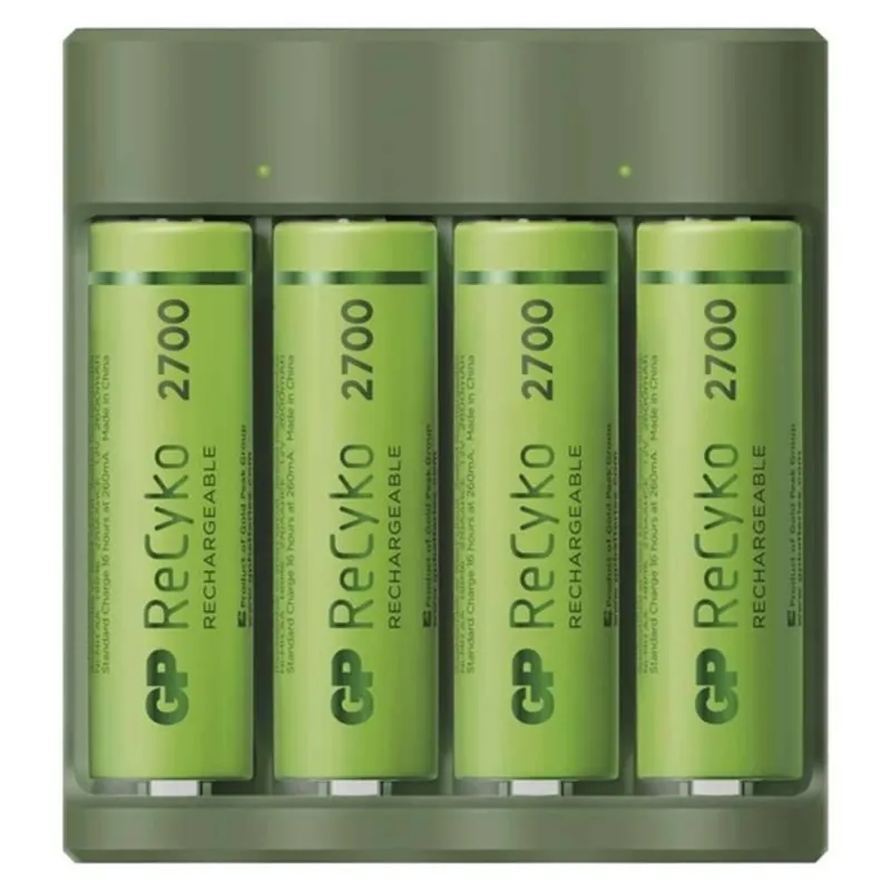 GP ReCyko B421 akkutöltő + 4×AA GP ReCyko 2700 GP ReCyko B421 akkutöltő + 4×AA GP ReCyko 2700