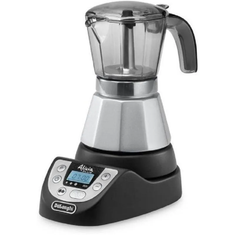 DeLonghi EMKP 63 B Alicia Plus ezüst elektromos kotyogós kávéfőző DeLonghi EMKP 63 B Alicia Plus ezüst elektromos kotyogós kávéfőző