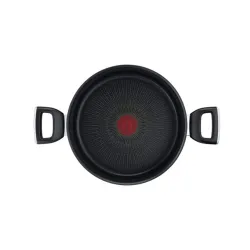 Tefal G2554672 Unlimited 24 cm-es fekete alumínium lábas és fedő szett