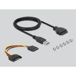 Delock 3.5 , 3.2 Gen 1 USB elülső panel 1 x USB Type-C  + 2 x A-típusú USB + SD és Micro SD csatlako