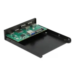 Delock 3.5 , 3.2 Gen 1 USB elülső panel 1 x USB Type-C  + 2 x A-típusú USB + SD és Micro SD csatlako