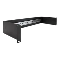 Delock 19  DIN sin panel 2U fekete