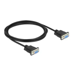 Delock RS-232 soros null modem vékony házzal 2m