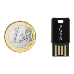 DeLock USB 2.0 Card Reader for Micro SD memory cards Black