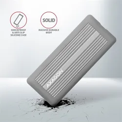 AXAGON EEM2-XR USB-C 3.2 Gen2 - M. 2 NVMe SSD Shockproof külső ház