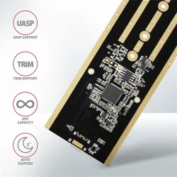 AXAGON EEM2-XR USB-C 3.2 Gen2 - M. 2 NVMe SSD Shockproof külső ház