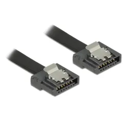 KAB Delock 83840 6Gb/s flexi SATA kábel - 0,3m - Fekete