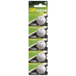 GP CR2450 Lithium gombelem (5db/bliszter) (B1585)