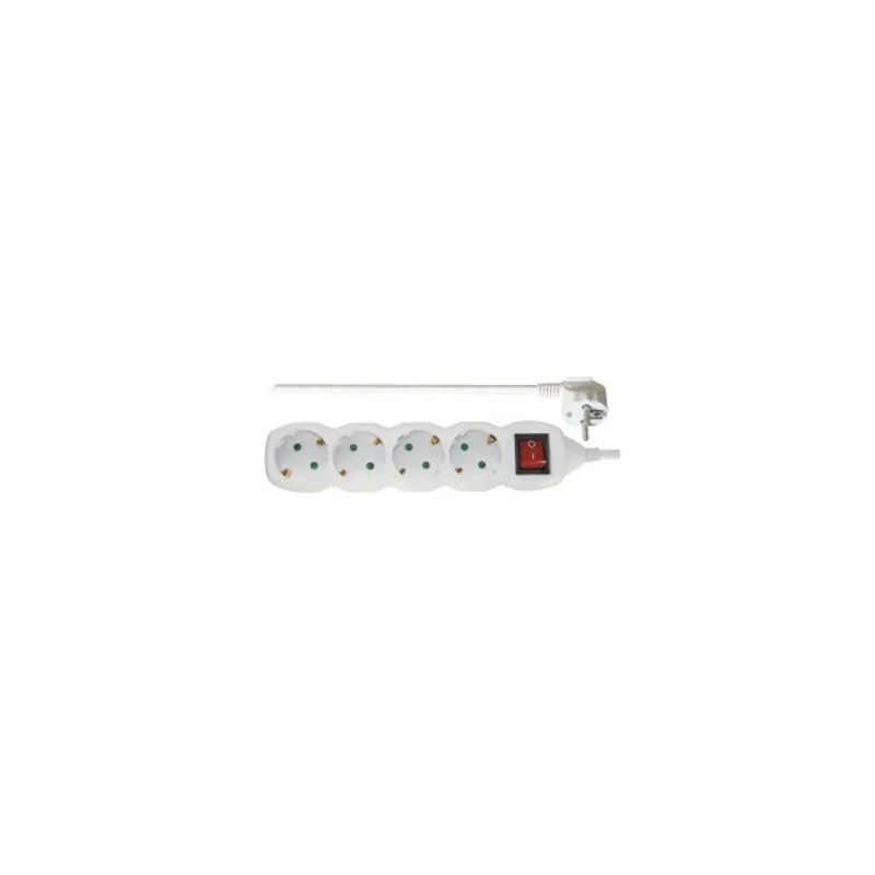 Emos P1422 4 aljzat 2méter 1mm2 kapcsolós fehér elosztó Emos P1422 4 aljzat 2méter 1mm2 kapcsolós fehér elosztó
