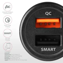 Axagon PWC-QC5 univerzális autós töltő adapter