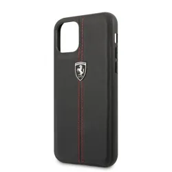 Ferrari GEN iPhone 11 Pro Max függőlegesen csíkozott kemény tok fekete (FEHDEHCN65BK)