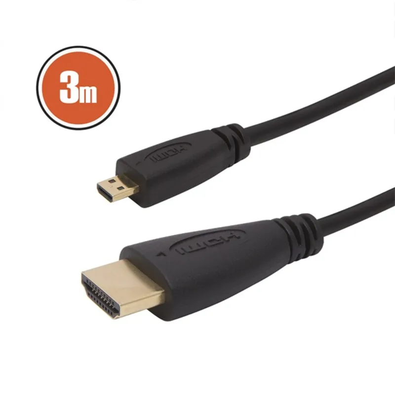 Delight 3m 1.3b HDMI - micro HDMI kábel Delight 3m 1.3b HDMI - micro HDMI kábel