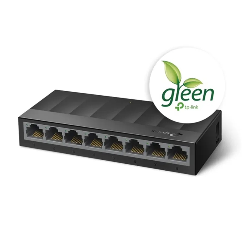 TP-Link LS1008G 8port 10/100/1000Mbps LAN nem menedzselhető asztali Switch TP-Link LS1008G 8port 10/100/1000Mbps LAN nem menedzselhető asztali Switch