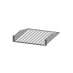 LEGRAND tálca, fix 2U-19" 2 ponton rögzített csavarral MÉLY: 550 MAX: 50 kg