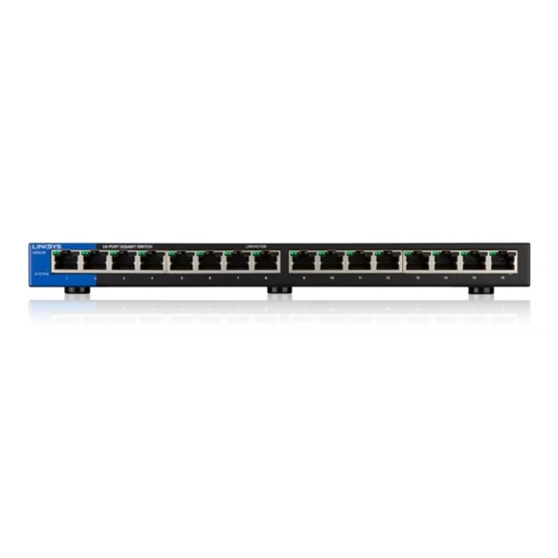 Linksys SMB LGS116 16port 10/100/1000Mbps LAN nem menedzselhető asztali Switch Linksys SMB LGS116 16port 10/100/1000Mbps LAN nem menedzselhető asztali Switch