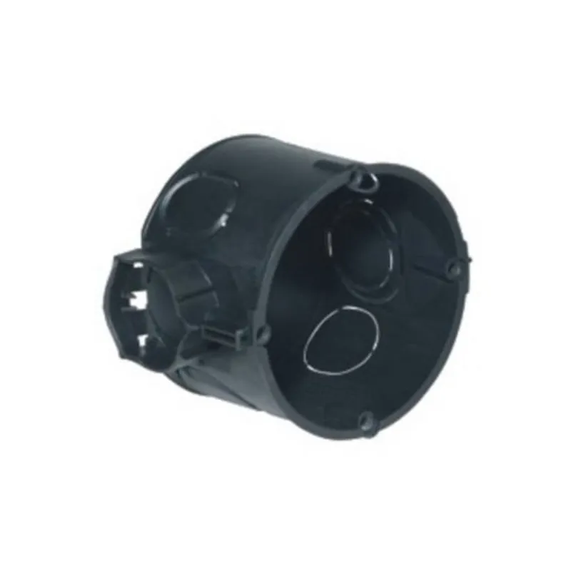 Kaiser 1055-41 1-es kerek 60mm műanyag fekete süllyesztett szerelvénydoboz Kaiser 1055-41 1-es kerek 60mm műanyag fekete süllyesztett szerelvénydoboz