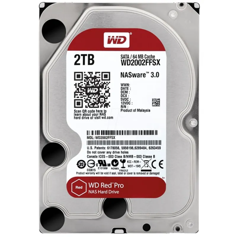 Western Digital Red Pro 2TB 7200rpm 64MB SATA3 3,5" HDD Western Digital Red Pro 2TB 7200rpm 64MB SATA3 3,5" HDD