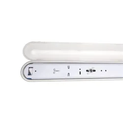 Iris Lighting JF136 T8 LED fénycsőre előkészített por- és páramentes lámpatest IP65 120cm