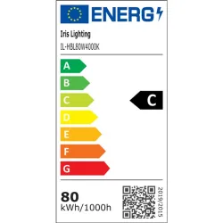 Iris Lighting UFO 80W/15200lm/SMD 2835 LED csarnokvilágító lámpa (IL-HBL80W4000K)