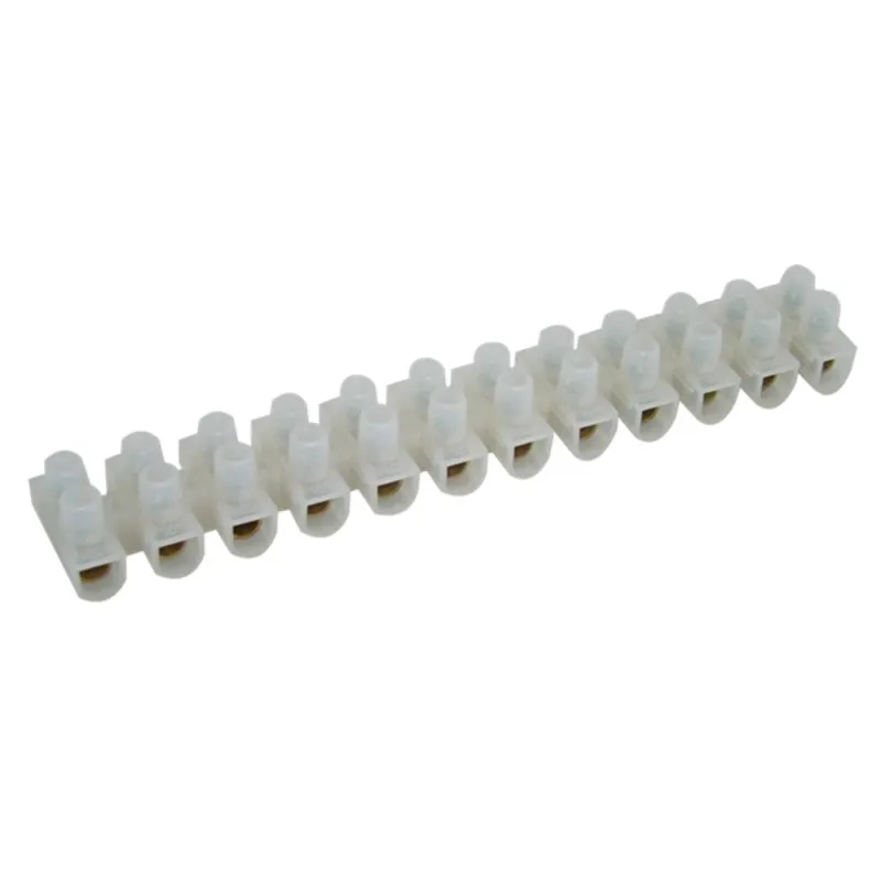 Tracon Flex. S15A-H-L H profil, 12 tag, 10 mm2, 450VAC, 50A, PP 10 db/csomag natúr nyomólemezes sorozatkapocs Tracon Flex. S15A-H-L H profil, 12 tag, 10 mm2, 450VAC, 50A, PP 10 db/csomag natúr nyomólemezes sorozatkapocs