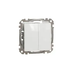 Schneider 106+6 SDD kettős váltókapcsoló fehér (SDD111108)