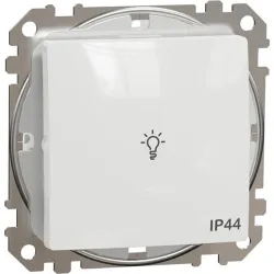 Schneider lámpajellel rugós IP44 SDD egypólusú nyomó fehér (SDD211132)