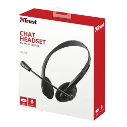 Fejhallgató Trust Primo Chat mikrofonos headset