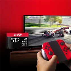 ADATA 512GB XPG UHS-1 Class10 U3 V30 A2 microSDXC memóriakártya BOX fekete-piros