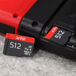 ADATA 512GB XPG UHS-1 Class10 U3 V30 A2 microSDXC memóriakártya BOX fekete-piros