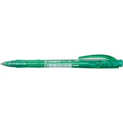 STABILO Golyóstoll, 0,38 mm, nyomógombos, STABILO "Liner 308", zöld