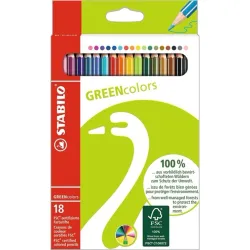 Stabilo Greencolors 18db-os vegyes színű színes ceruza