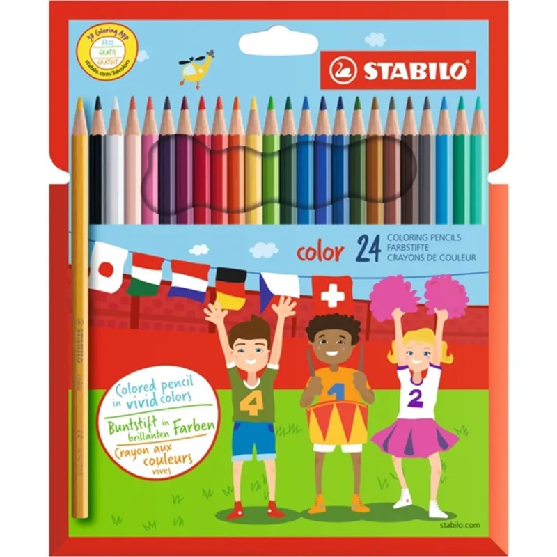 Stabilo Paul 24db-os színes ceruza készlet Stabilo Paul 24db-os színes ceruza készlet