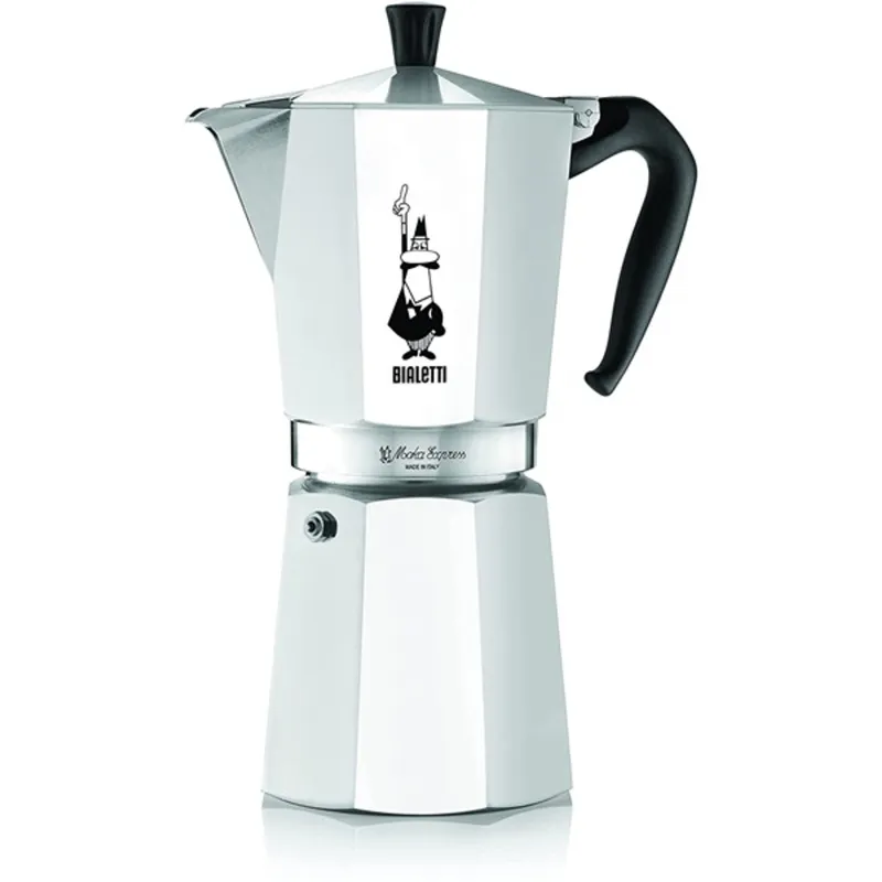 Bialetti Moka Express inox 12 személyes kotyogós kávéfőző Bialetti Moka Express inox 12 személyes kotyogós kávéfőző