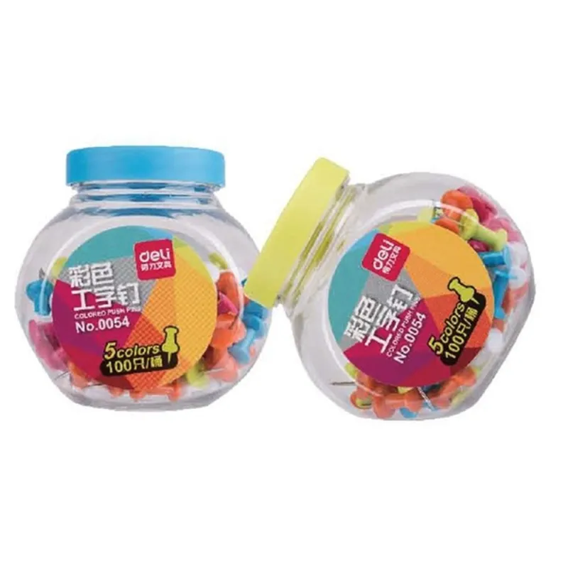 Deli Vivid 23mm színes 100db térképtű Deli Vivid 23mm színes 100db térképtű