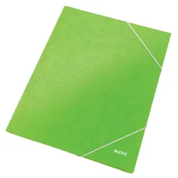 Leitz WOW karton gumis mappa zöld (39820054)