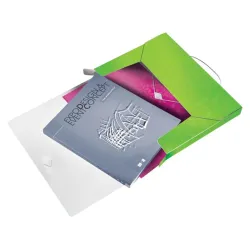 Leitz WOW jumbo gumis mappa zöld (46290054)