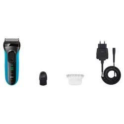 Braun Series 3 3040 Wet & Dry férfi borotva kék-fekete